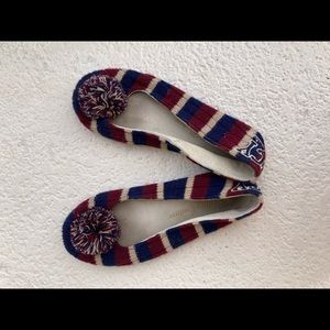 Juicy couture size 10 Pompom slippers